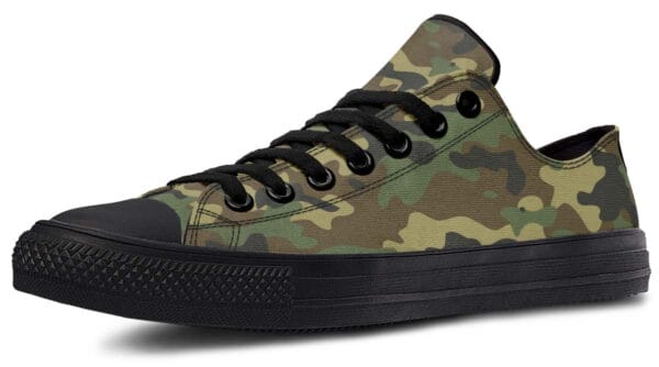 Military Camo Pattern Lowtop Sneaker